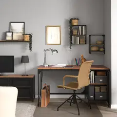 IKEA - FJÄLLBO Escritorio, negro, 140x70 cm