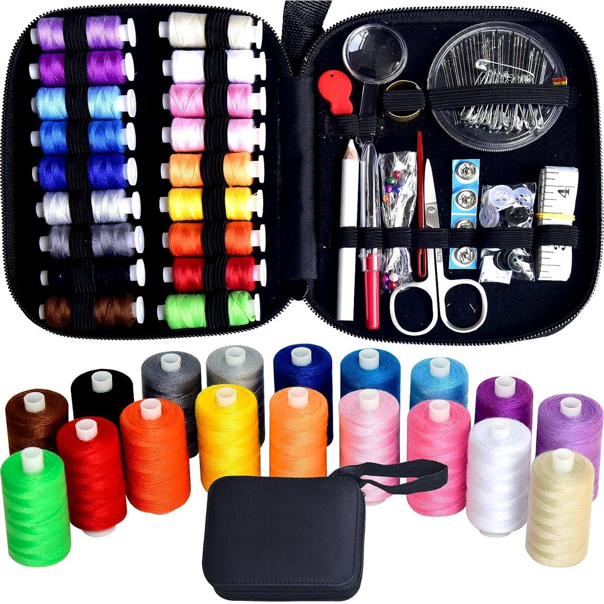 LE - Kit Costura LE PAON Portátil 18 colores 100yd