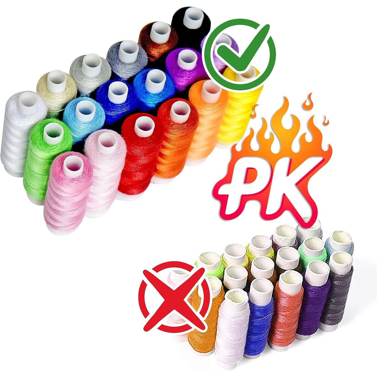 LE - Kit Costura LE PAON Portátil 18 colores 100yd