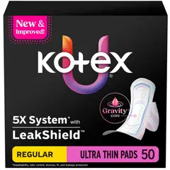 KOTEX - Toallas Higienicas Ultra Thin Regular 50 con Alas