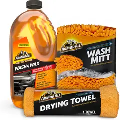 ARMOR ALL - Kit Lavado Auto Ultra Shine 1.8L Cera Guante Paño