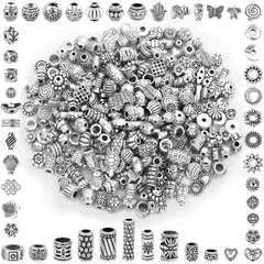 GENERICO - Abalorios Separadores Cridoz 350 piezas Plata Antigua 25mm