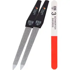 SAPPHIRE - Lima para Uñas 3 Swords Metal 2 Piezas