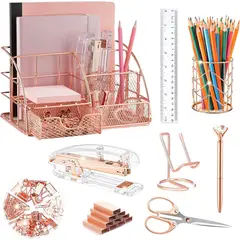 ROSE - Organizador de Escritorio KAAKOW RG009 Gold 5 Compartimentos