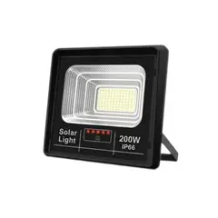 GENERICO - Reflector Proyector Solar Led 200w Kit Con Panel Solar