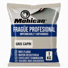 MOHICAN - Frague Fluido 1 Kg Impermeable Antihongos Color Gris Capri