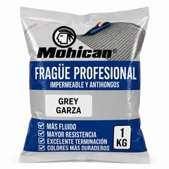 MOHICAN - Frague Fluido 1 Kg Impermeable Antihongos Color Grey Garza