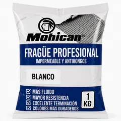 MOHICAN - Frague Fluido 1 Kg Impermeable Antihongos Color Blanco