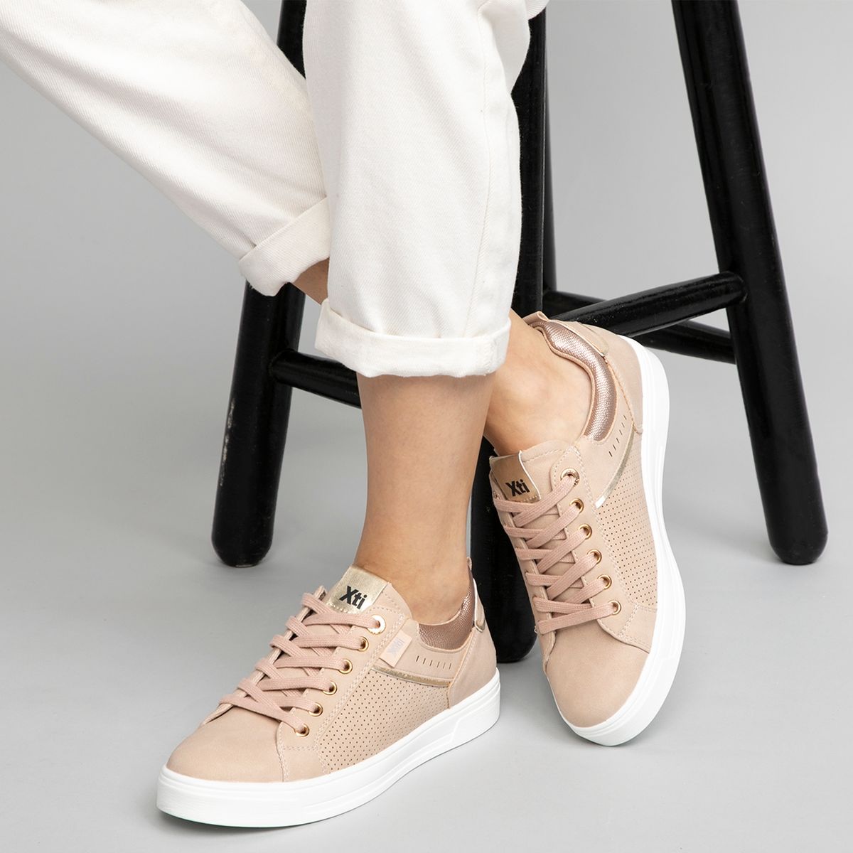 XTI - Xti Zapatilla Urbana Mujer Nude