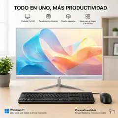 GENERICO - All in One 22" Full HD – Intel Core i5 – 8GB RAM – 240GB SSD.