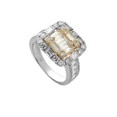 MERY SATT - Anillo Diamantes en Baguette Bicolor 11
