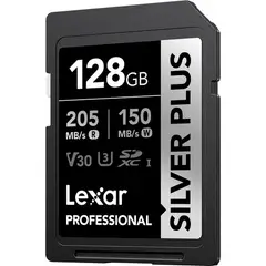 LEXAR - Tarjeta de memoria Professional SILVER PLUS SDXC UHS-I de 128 GB