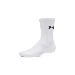 UNDER ARMOUR - Calcetín Performance Cotton Crew blanco unisex