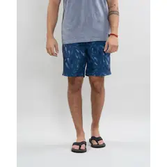 POLEMIC - Traje de Baño pretina elasticada Castor Azul