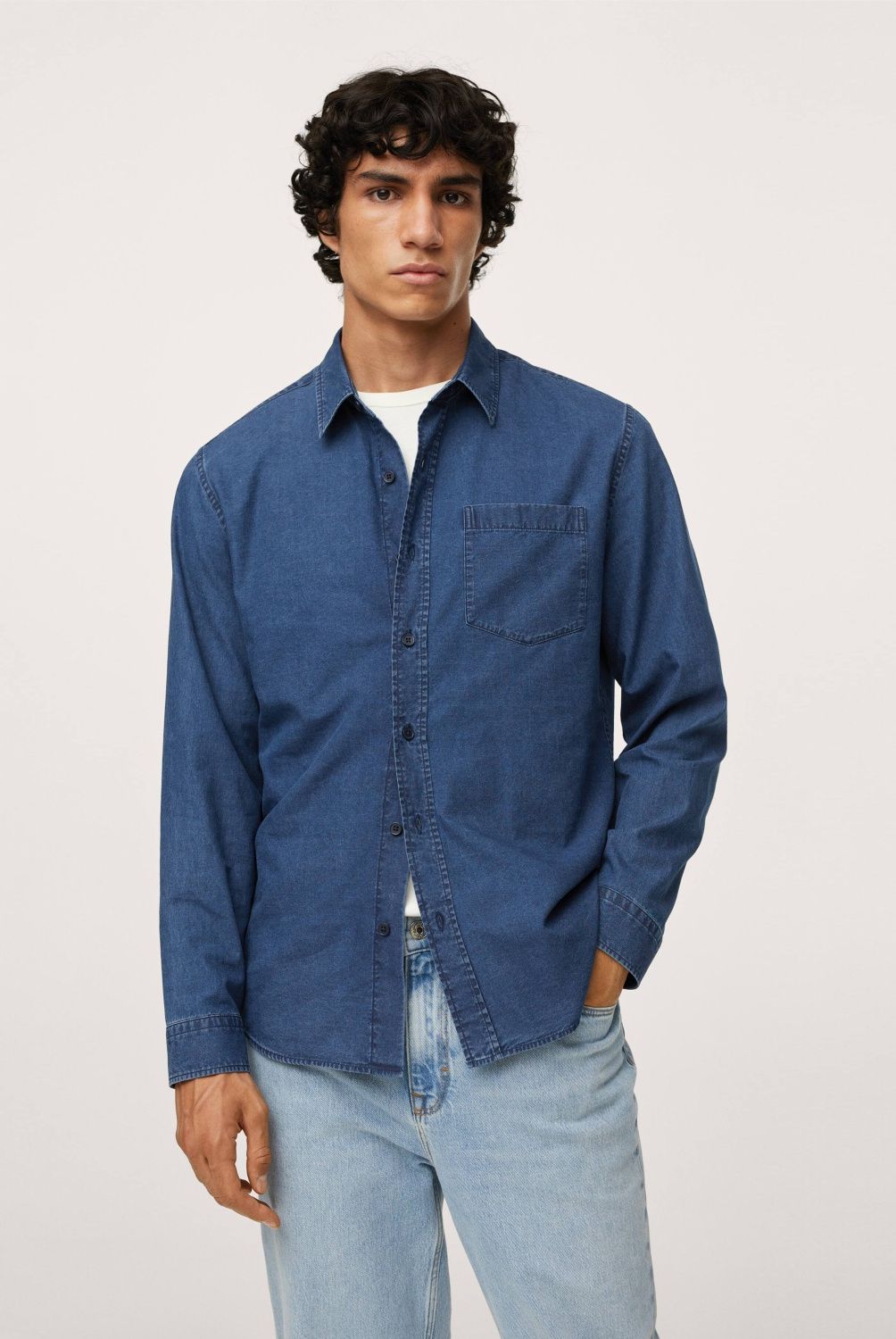 MANGO MAN - Camisa Algodón Regular Fit Hombre