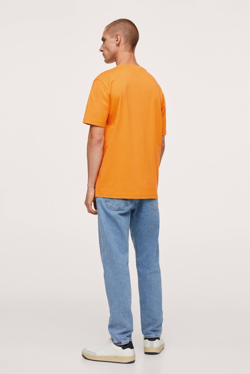 MANGO MAN - Mango Man Polera Básica Algodón Sostenible Hombre