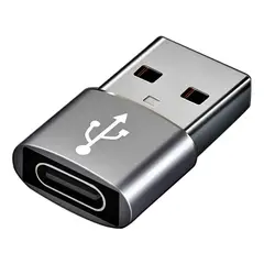 GENERICO - Adaptador Usb Tipo C Hembra A Usb Macho Carga Rapida Datos Otg