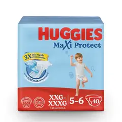 HUGGIES - Pañal Maxi Protect XXG/XXXG - 40 Unidades