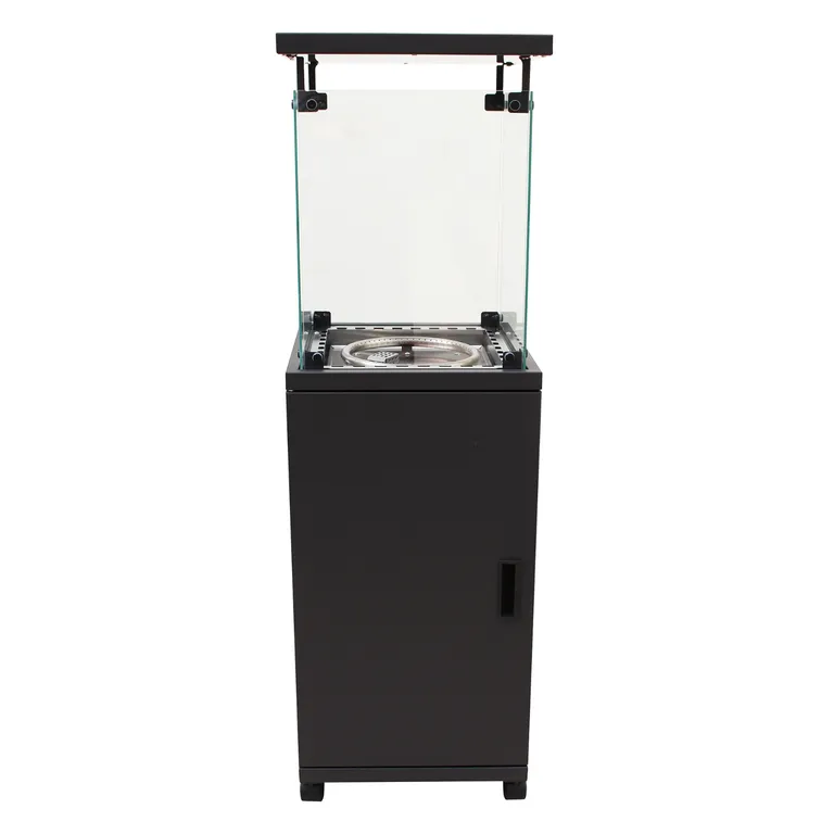 Estufa a Gas Exterior VULKAN Black Para Patio Jardin Terraza