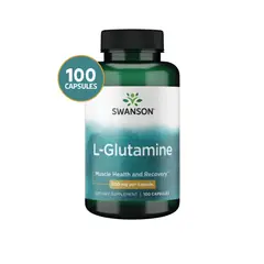 SWANSON - L-Glutamina 500 mg 100 Cápsulas