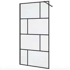 DOER - Mampara Fija marco negro 100x195cm