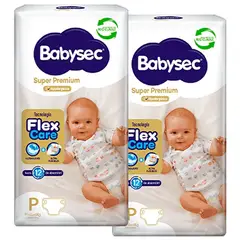 BABYSEC - Pañal Super Premium P - 80 Unidades