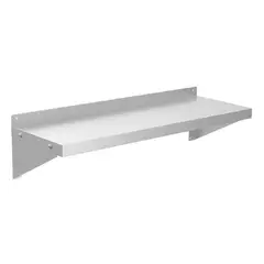 GENERICO - Repisa Lisa 120 X 30 Cm Acero Inoxidable Plateado