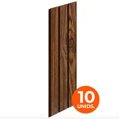 DOER - Wall Panel WPC Decorativo Roble Miel, 240x19,5cm x 12mm, Caja 10 Unids.
