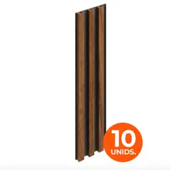 DOER - Wall Panel WPC Decorativo Roble Ahumado, 240x16, 22mm, Caja 10 Unids.