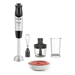 MOULINEX - Batidora de inmersión Inox Quickchef 1000W 3 en 1 + Vaso