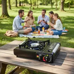 MOVI - Cocinilla Camping Portátil con Maleta y Gas Butano