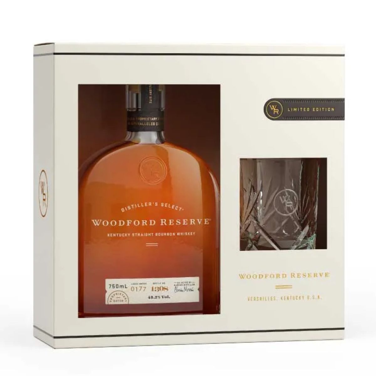 WOODFORD - Pack Whisky Woodford Reserve 750cc + Vaso Whisky