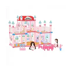 GENERICO - Castillo De Princesas De Juguete Con Muñecas Y Accesorios