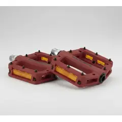 ROCKBROS - Pedales Plataforma Bicicleta - Rojo