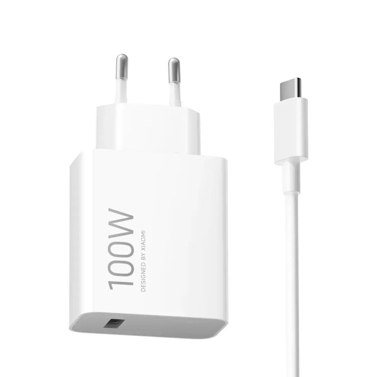 Cargador Para 100w Carga Rápida + Cable A Blanco