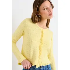 IO - Chaleco Liso Mujer Amarillo