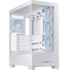 ASUS - Gabinete A31 Plus Blanco, ATX, 4x Fan 120mm ARGB, USB C
