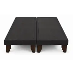 EBLA - Base De Cama Europea 2 Plazas Dividida 190 Cm Largo - Negro