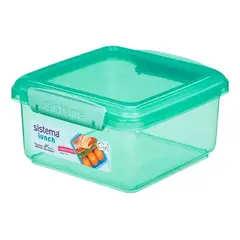 SISTEMA - Contenedor Plástico Para Alimentos 1,2 Lts Comida Color Verde