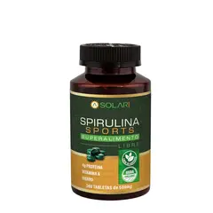 AQUASOLAR - Spirulina Orgánica Sports 360 Tabletas de 500 mg