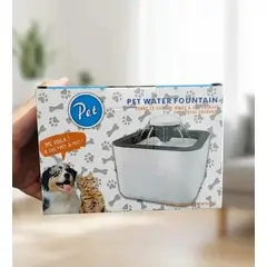 GENERICO - Dispensador de agua eléctrico para Perros y Gatos 2.5 L Color Blanco