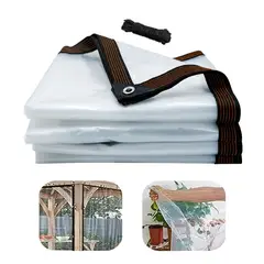 GENERICO - Lona Transparente Impermeable 3x4m Resistente con Cuerda 10m