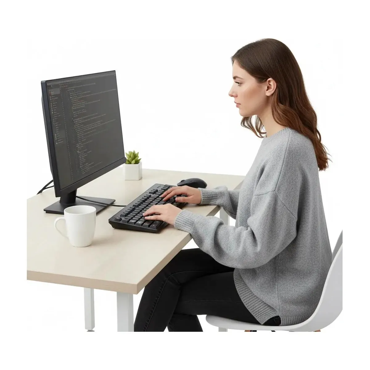 IRM - Teclado USB Full Size QWERTY Español Latinoamericano — Negro.