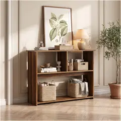 HOMER DESIGN - Mesa Auxiliar Lateral Multiuso Para Recibidor 100x20x85cm Marrón