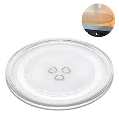 GENERICO - Plato Cristal 24.5cm 3 Agujeros Giratorio para Microondas