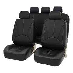BLUEDREAMER - Funda Cubre Asiento AutoUniversal Forro Asiento Cuerina Kit