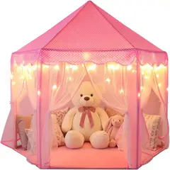 PRINCESA - Carpa Sumbababy 122x122x132cm Luces Estrella Rosa