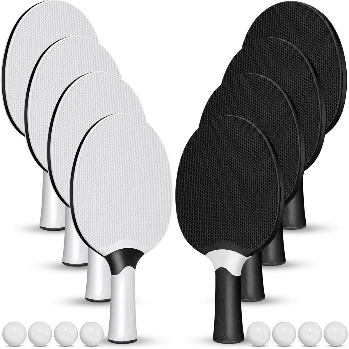 PING - Paletas Ping Pong Junkin Set 8 Goma Compuesta