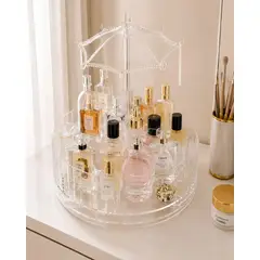 MYLHOGAR - Organizador Giratorio 360 Grados para Maquillaje y Perfumes Acrílico