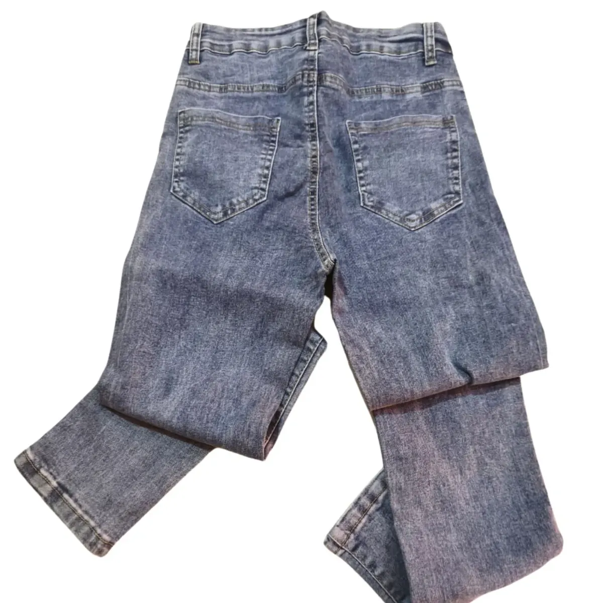 DIVINO JEANS - Pantalon estilo skinny para damas en jean de calidad gris